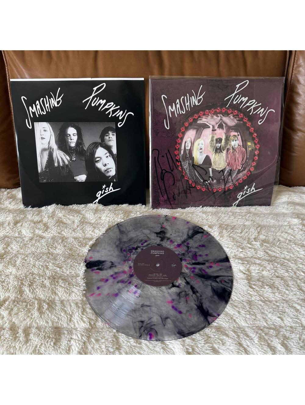 THE SMASHING PUMPKINS - Gish Billy Corgan - Signed - Splatter Vinyl LP